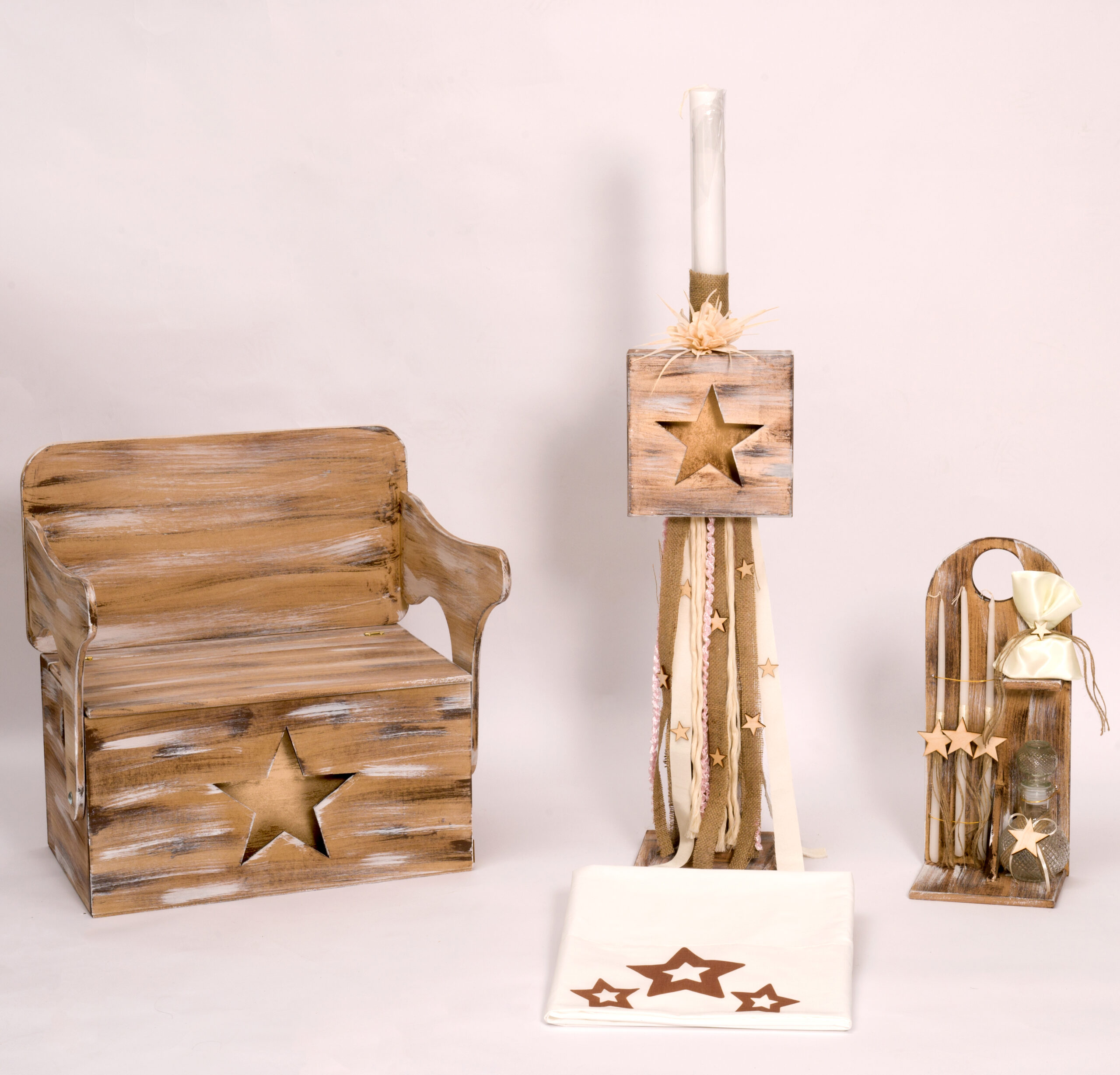 Σετ βάπτισης μπόχο αστέρι φωτιζόμενο