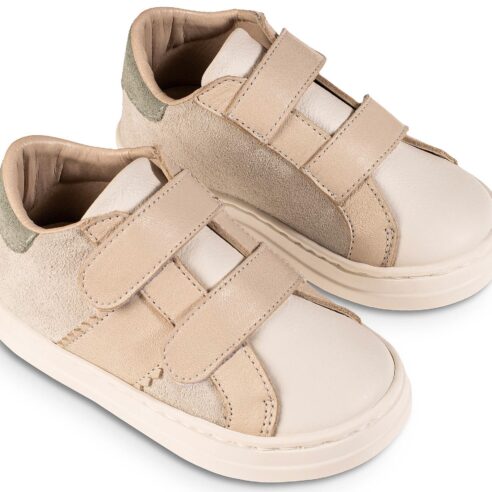Sneaker Διπλή Μπαρέτα Χρατσ BW4280 Εκρού Λευκό Μέντα