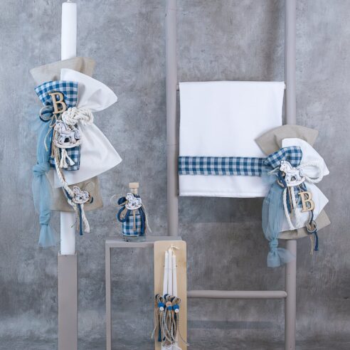 Χειροποίητο Σετ βάπτισης για Αγόρι αλογάκι