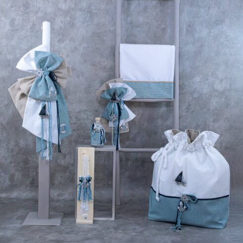 Χειροποίητο Σετ βάπτισης για Αγόρι Ναυτικό