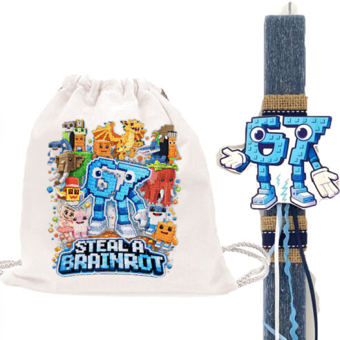 Λαμπάδα 67 Six Seven με σακίδιο πλάτης