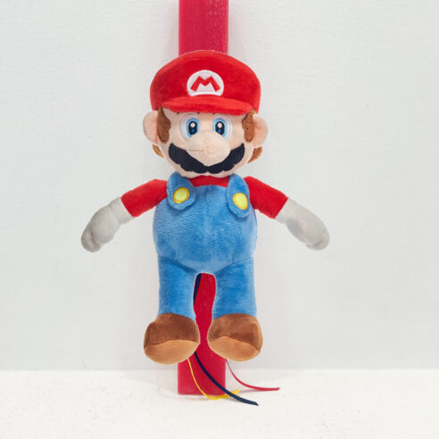 Αρωματική Λαμπάδα Super Mario με λούτρινο Σουπερ μάριο
