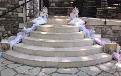 Διακόσμηση βάπτισης στο θέμα μονόκερως για κοριτσάκι 8